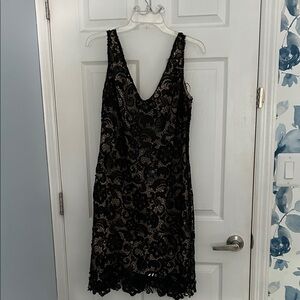 MARINA Black Lace Dress